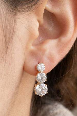 Graduating CZ Earrings
