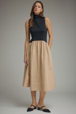 Hailey Mock Neck Sleeveless Dress