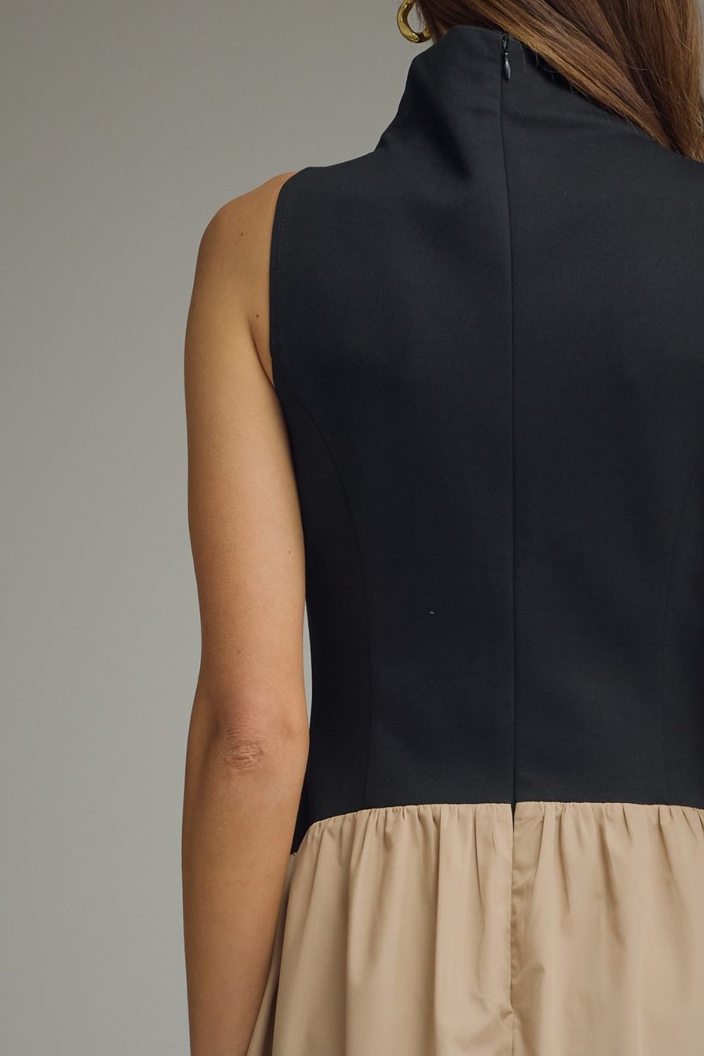 Hailey Mock Neck Sleeveless Dress