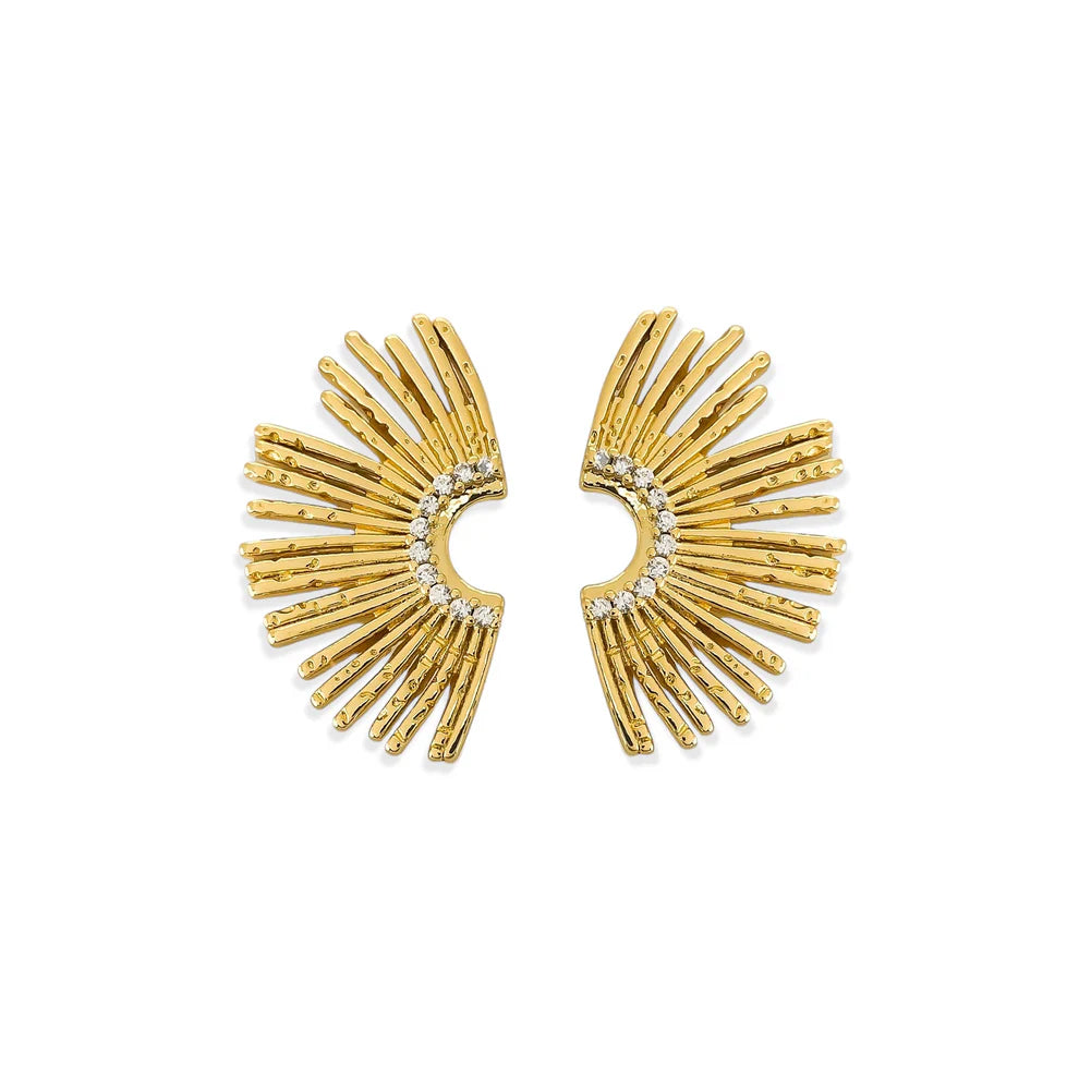 Half Sunburst Earrings