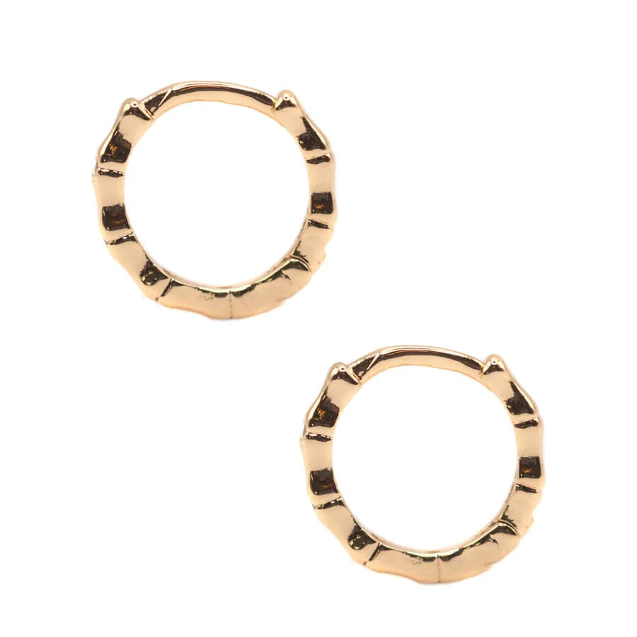 Petite Hammered Huggies