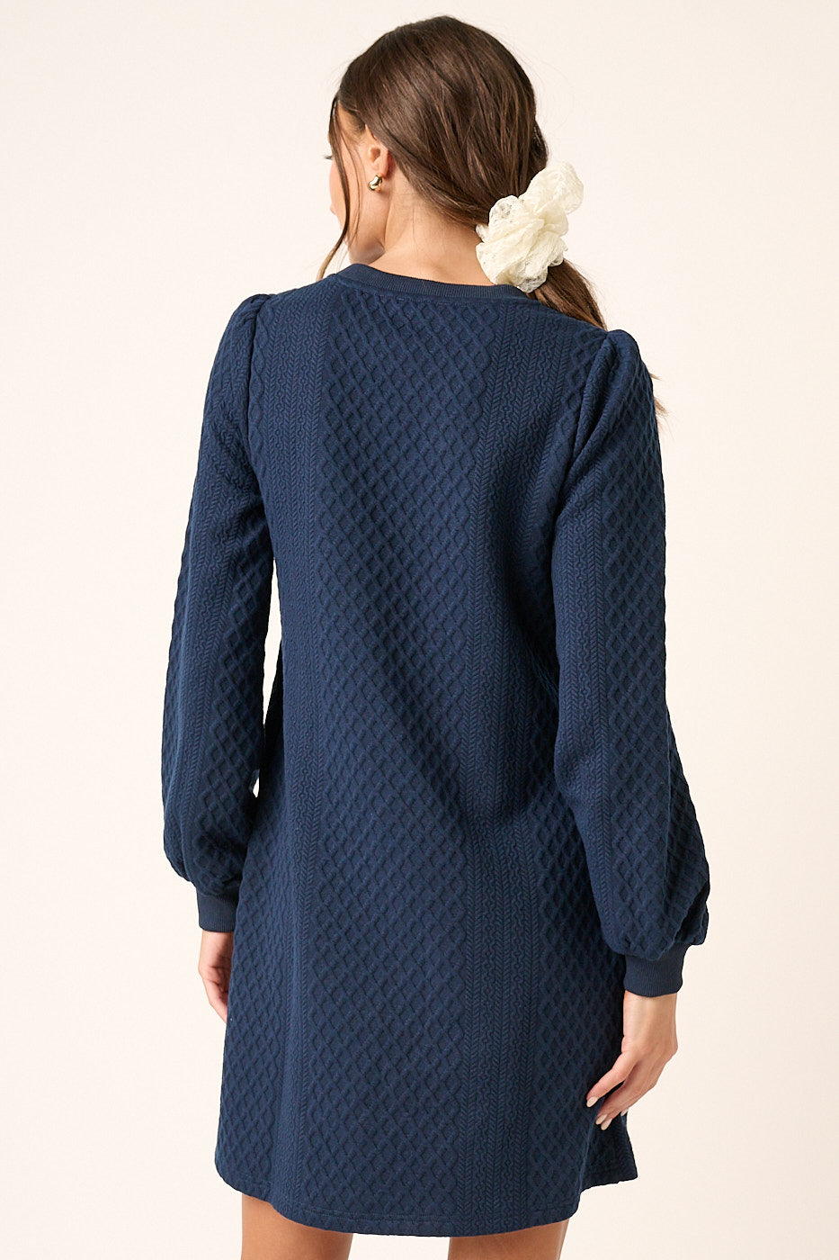 Beatrice Textured Sweatshirt Dress