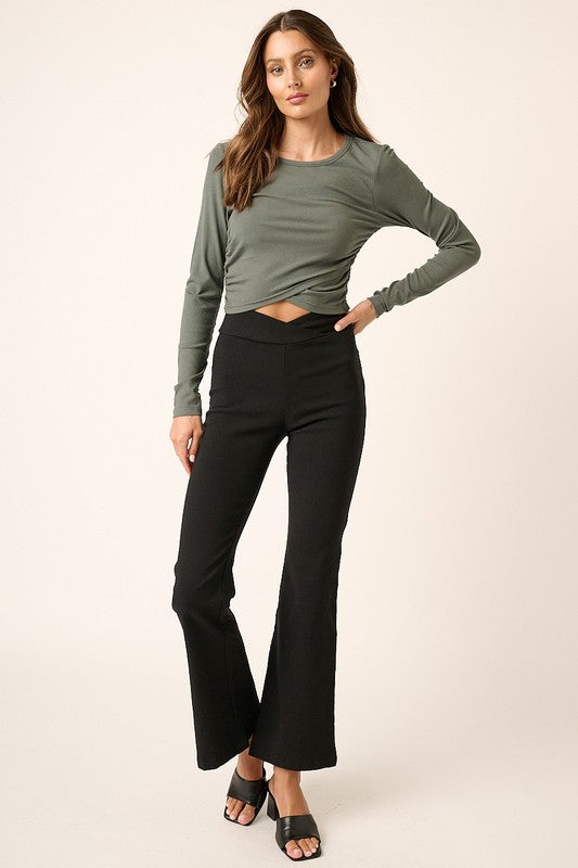 Joanne V Waist Flare Pants FINAL SALE