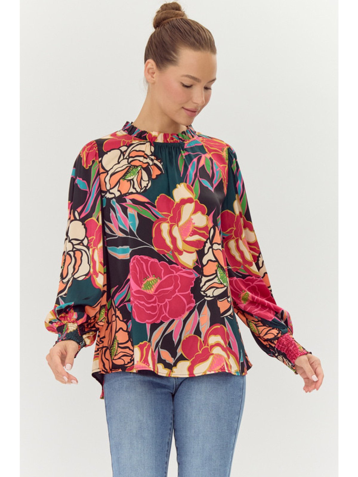 Kenara Floral Satin Top