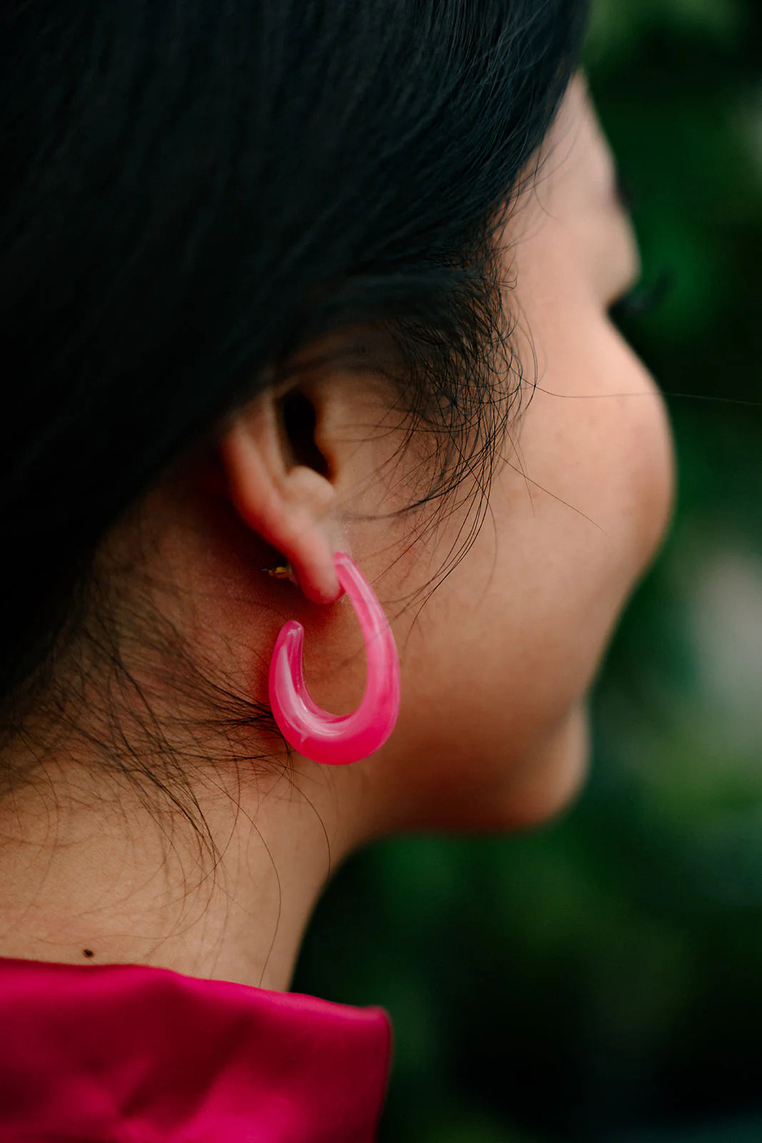 Julie Hoops - Berry Pink