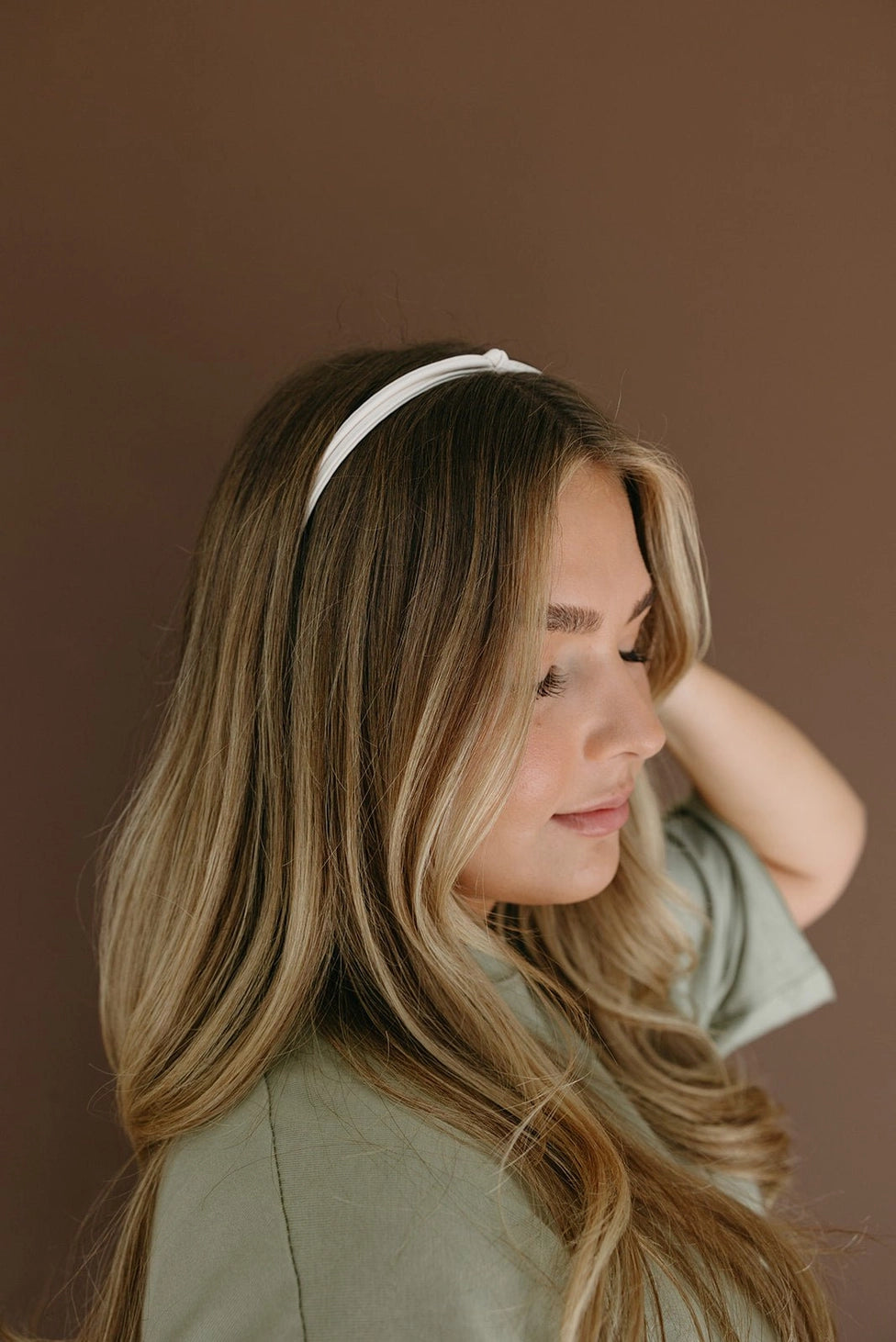 Thin Leather Knot Headband