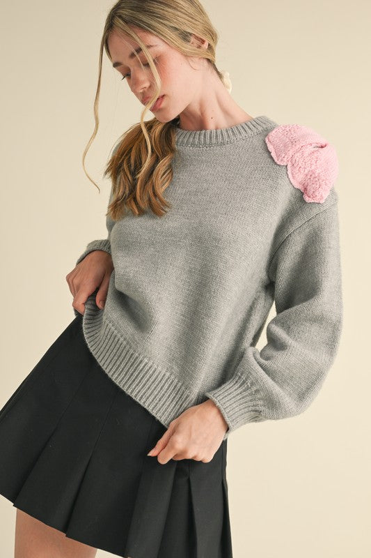 Leia Shoulder Bow Sweater