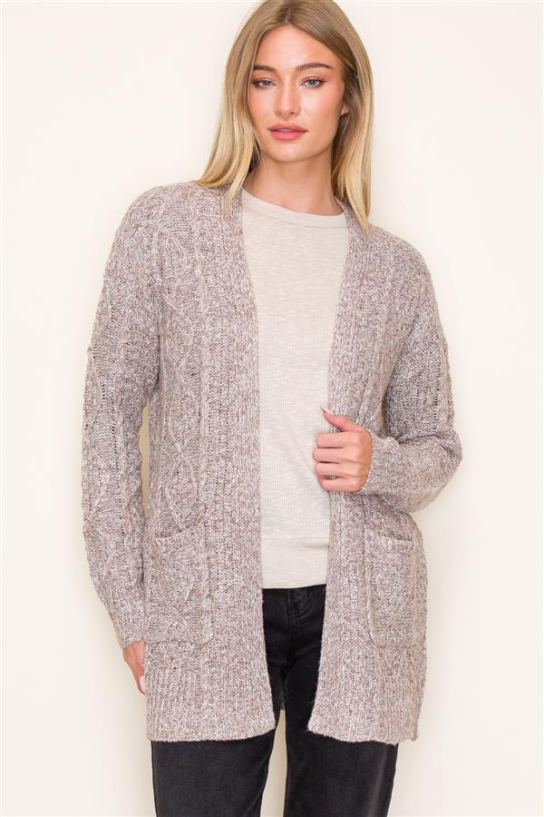 Liza Open Cable Cardigan