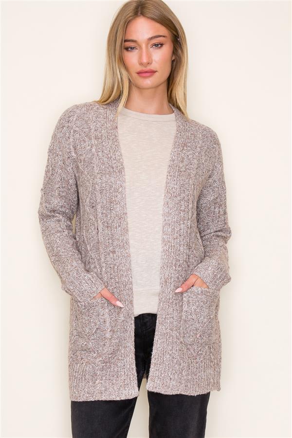 Liza Open Cable Cardigan