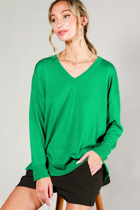 Liz V Neck Sweater