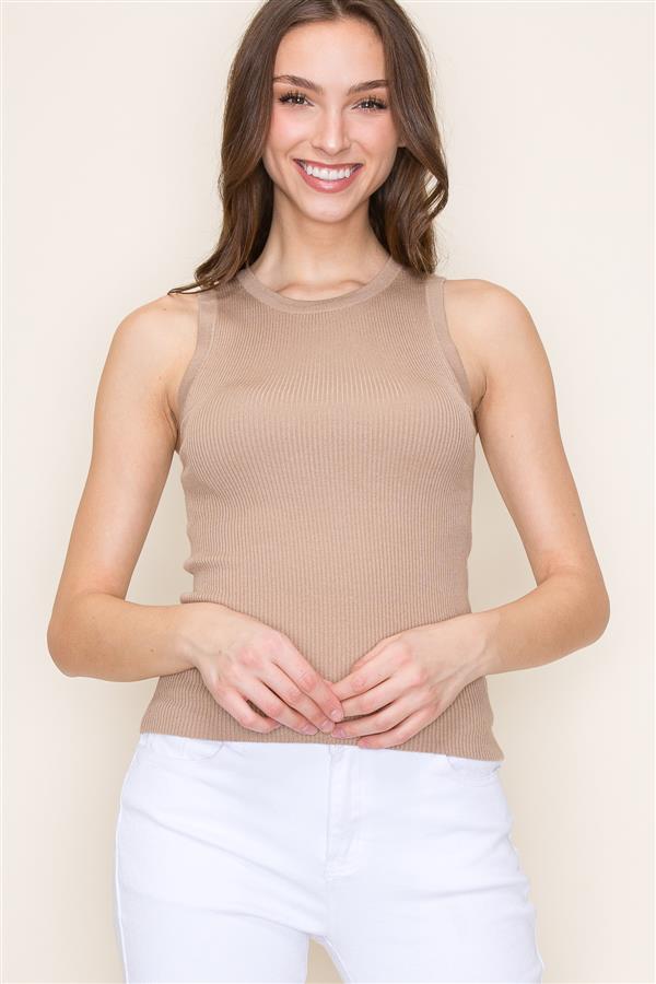 Lucia Ribbed Tank Sweater