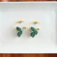 Magnolia Hoops- Alpine Green