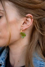 Magnolia Hoops- Olive Green