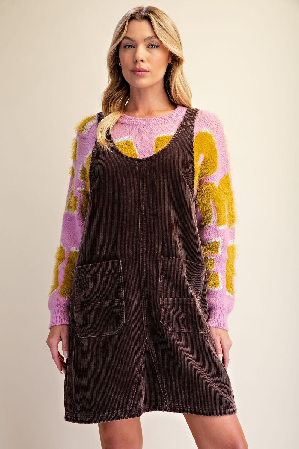 Maribeth Corduroy Overall Dress