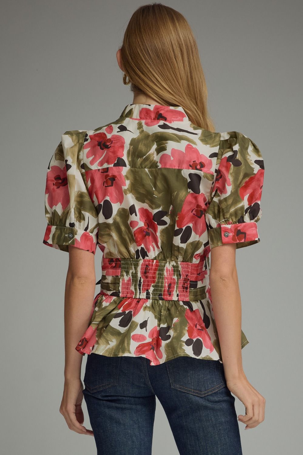 Mary Puff Sleeve Tie Waist Top