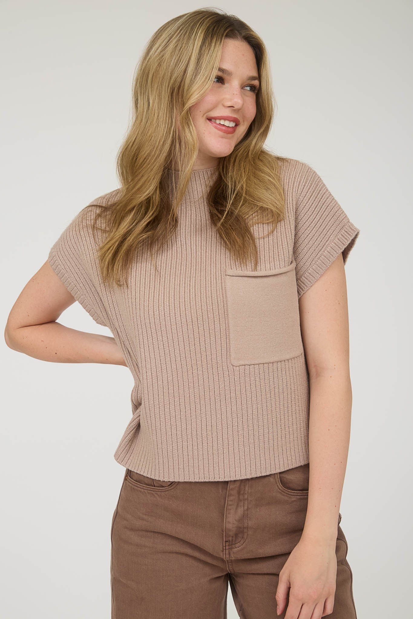 Mena Pocket Crop Sweater