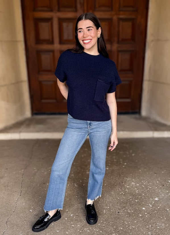 Mena Pocket Crop Sweater