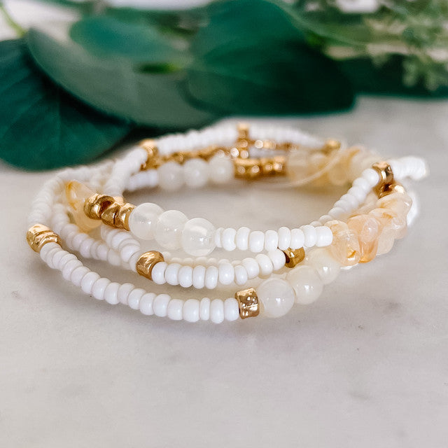 Mini Mixed Bead Bracelet Set