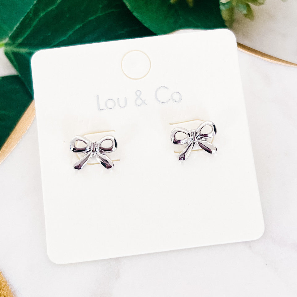 Mini Bow Stud Earrings