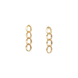 Mini Gold Dangle Chain Earrings