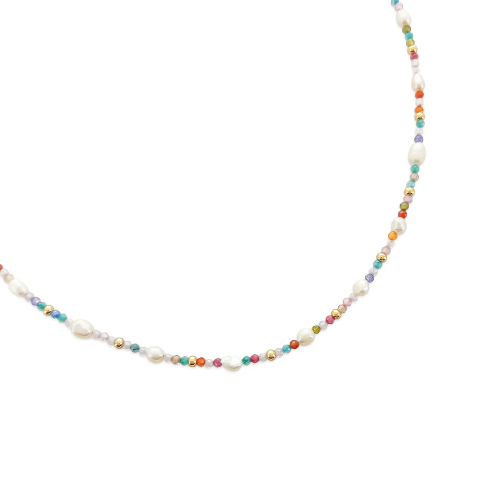 Mini Multi Bead Pearl Necklace