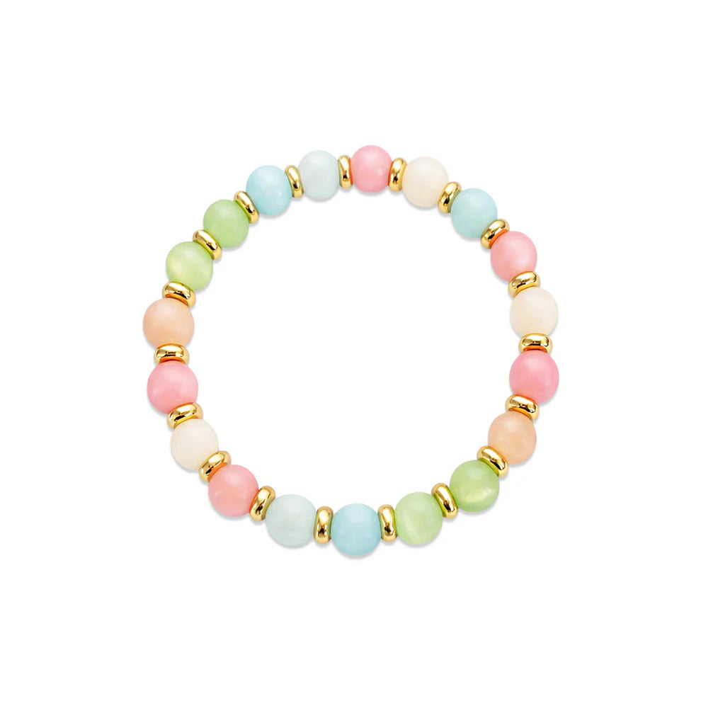 Pastel Multicolor Bead Bracelet