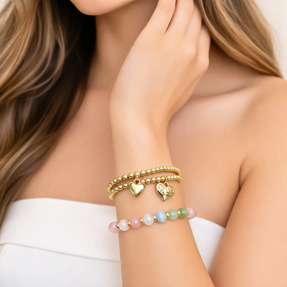 Pastel Multicolor Bead Bracelet