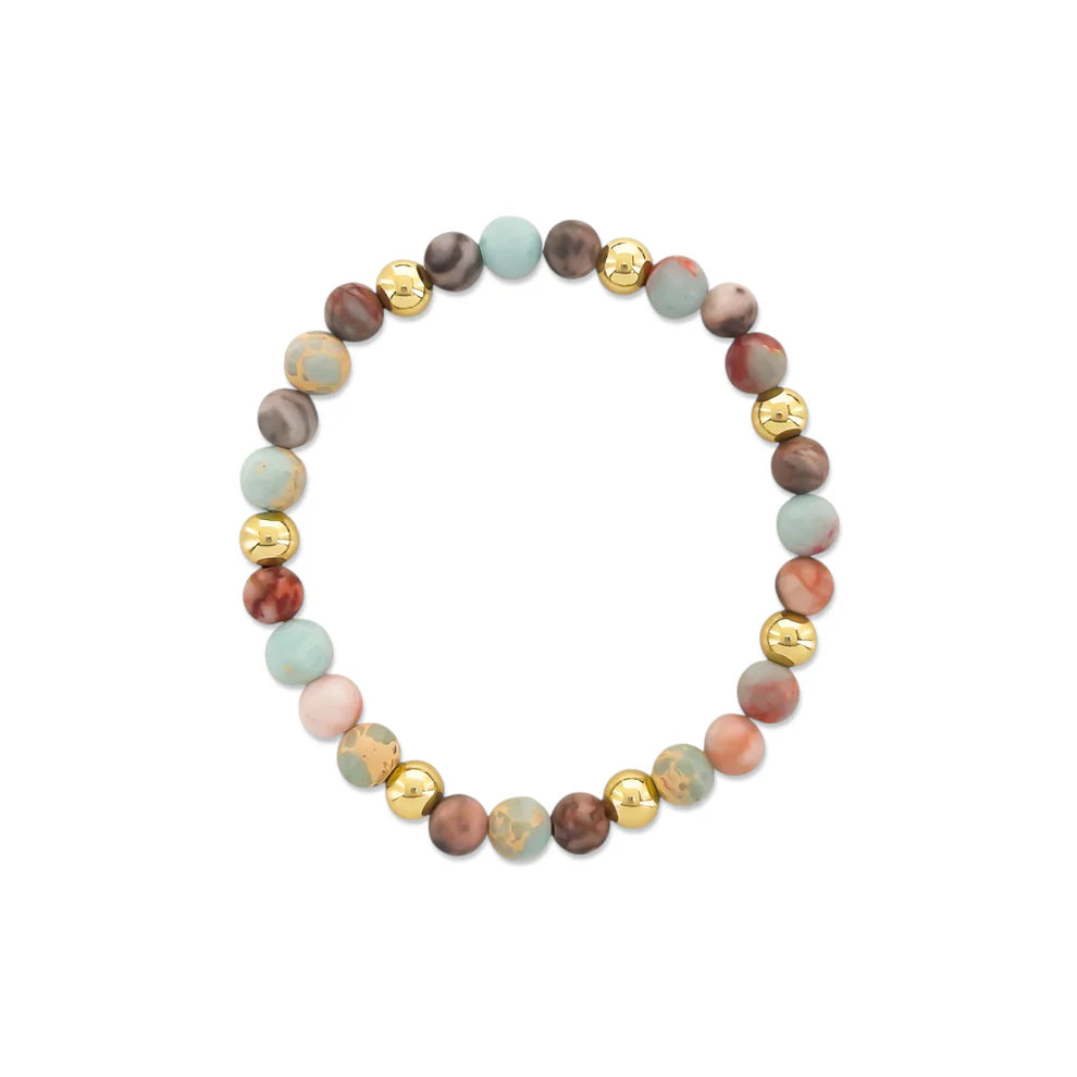 Natural Stone Bead Bracelet 1