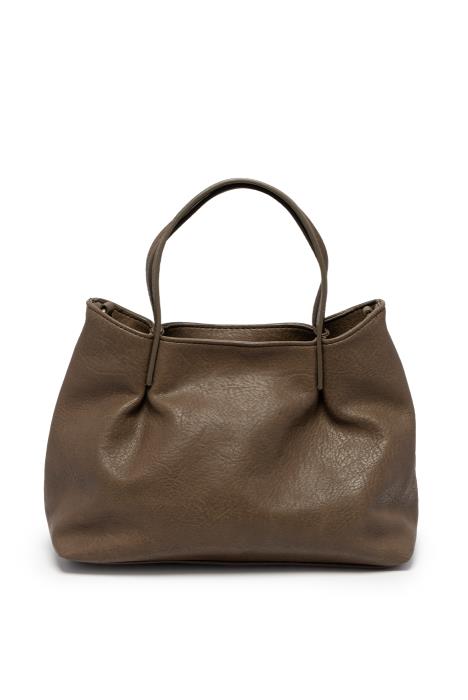Nikki Pleated Satchel Bag