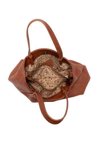 Nikki Pleated Satchel Bag
