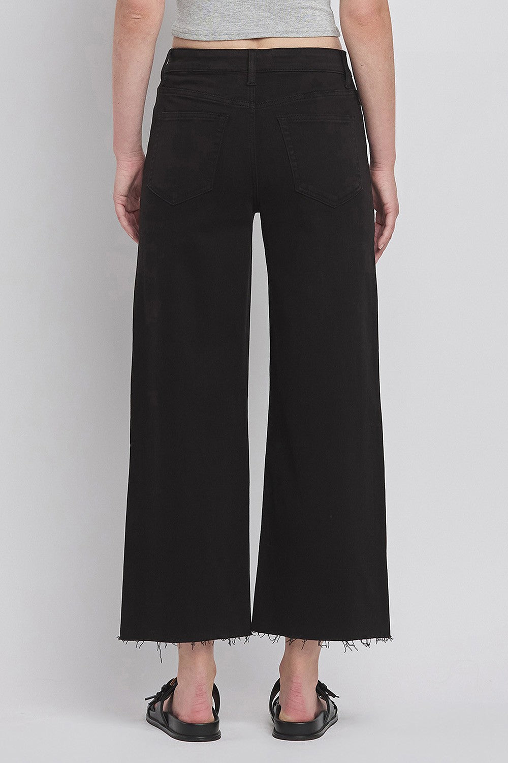 Olivia H. Rise Crop Wide Leg Jean