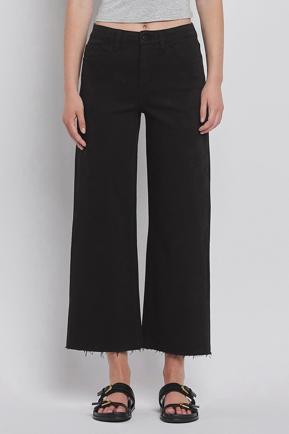 Olivia H. Rise Crop Wide Leg Jean
