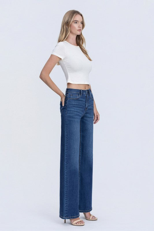Olivia Soft H. Rise Wide Jeans