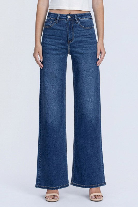 Olivia Soft H. Rise Wide Jeans