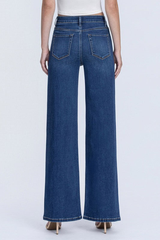 Olivia Soft H. Rise Wide Jeans