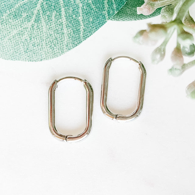 Small Paperclip Hoops