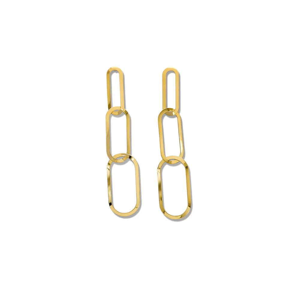 Paperclip Drop Earrings