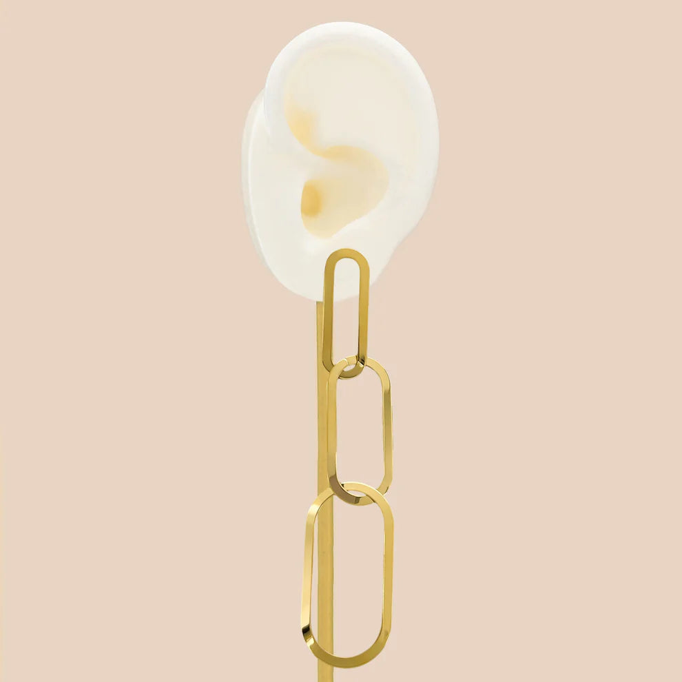 Paperclip Drop Earrings