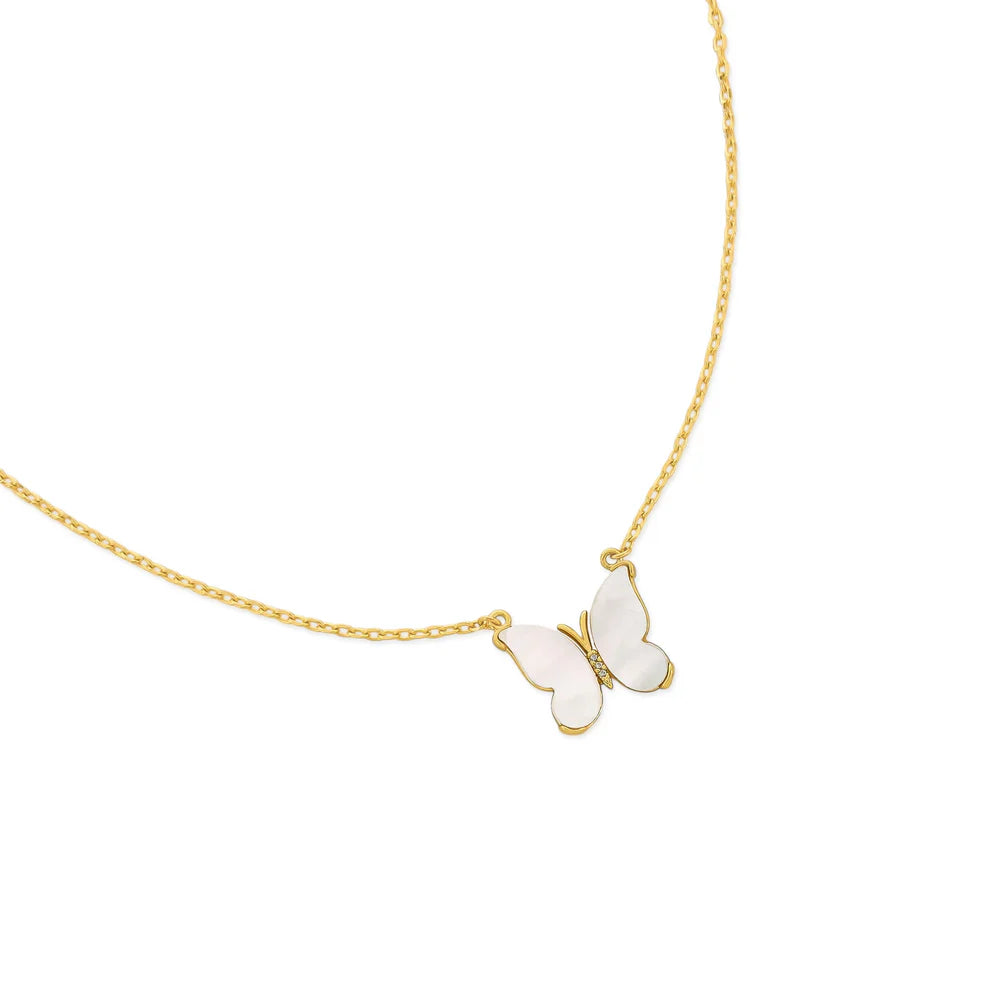 Pearl Butterfly Necklace