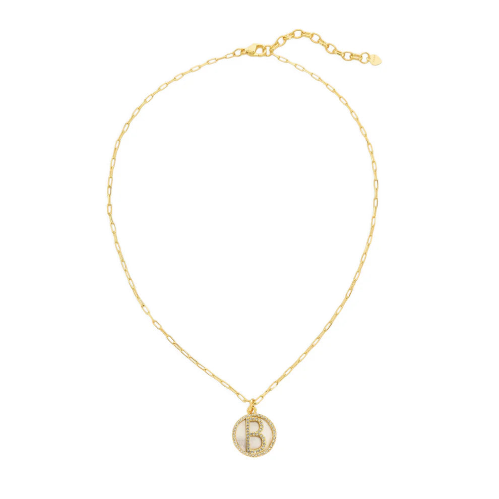Pearl Initial Necklace