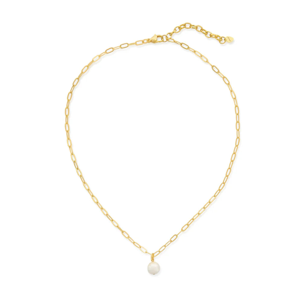 Single Pearl Drop Necklace