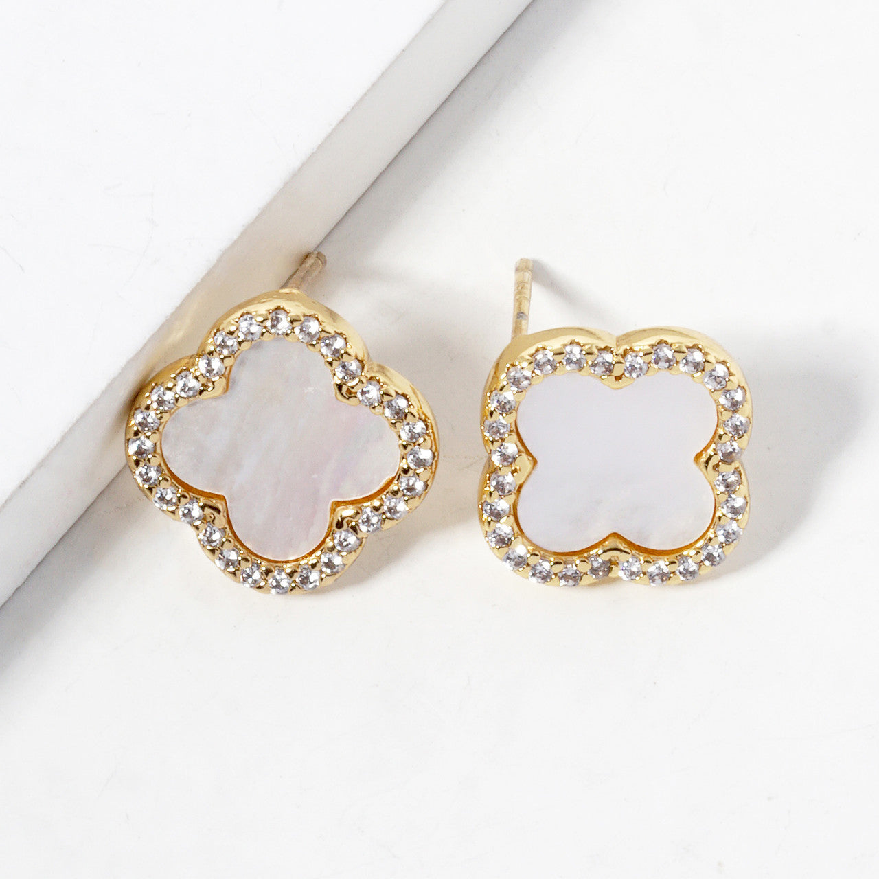 Quatrefoil Stud Earrings