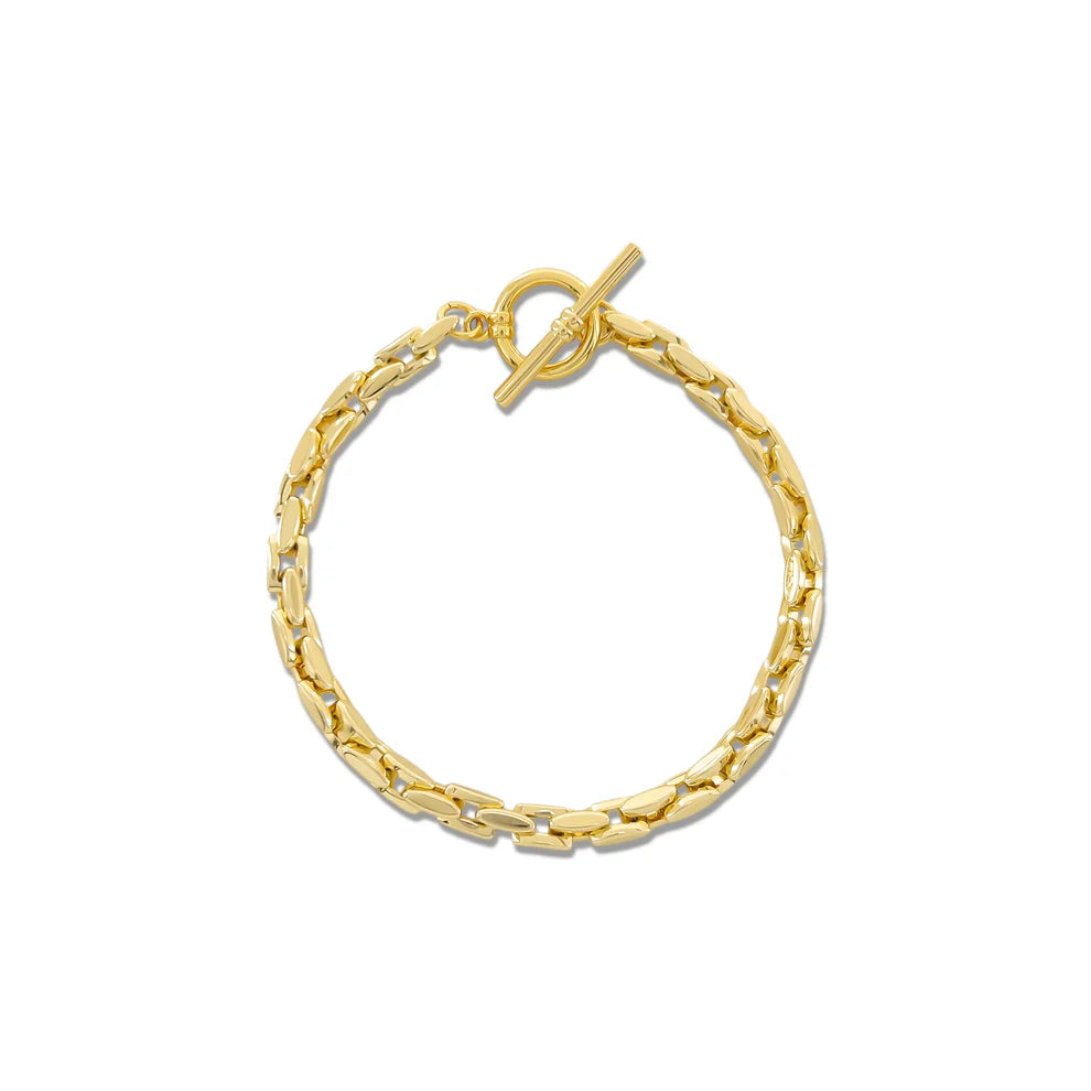 Rectangle Link Toggle Bracelet