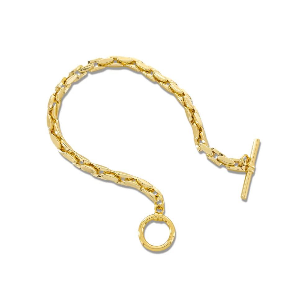 Rectangle Link Toggle Bracelet
