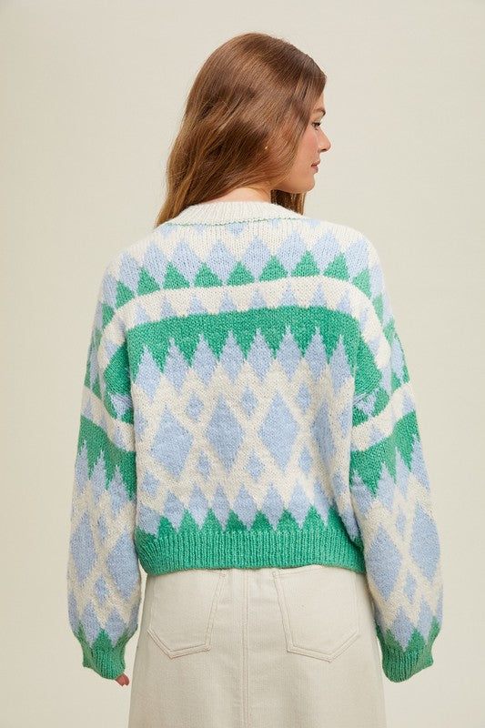 Rene Multicolor Jacquard Sweater