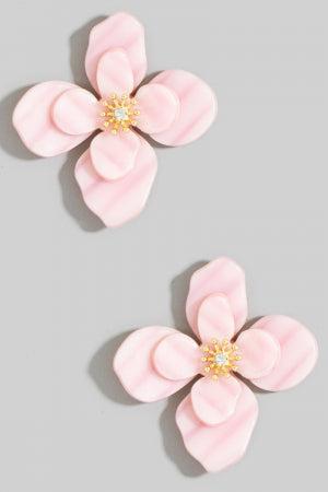Resin Flower Earrings