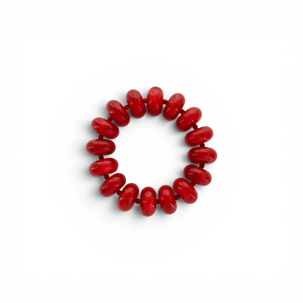 Rondelle Bead Stretch Bracelet
