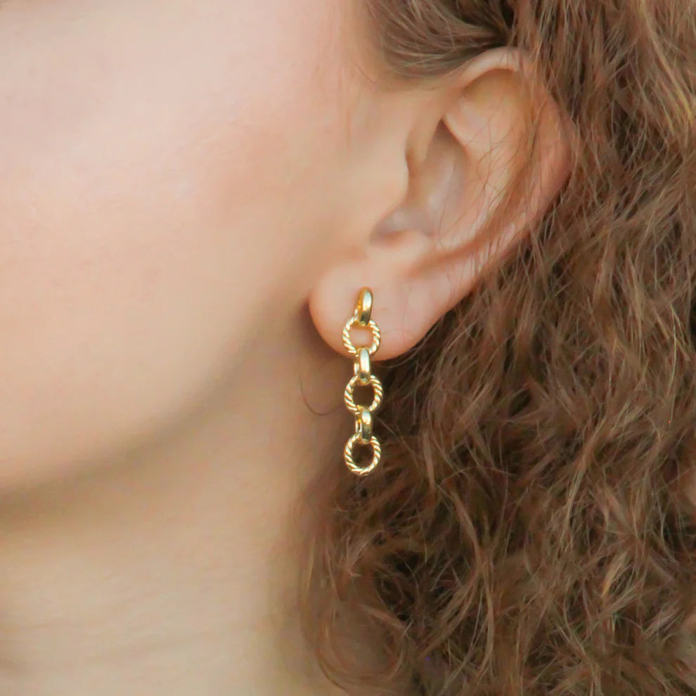 Rope Chain Drop Earrings