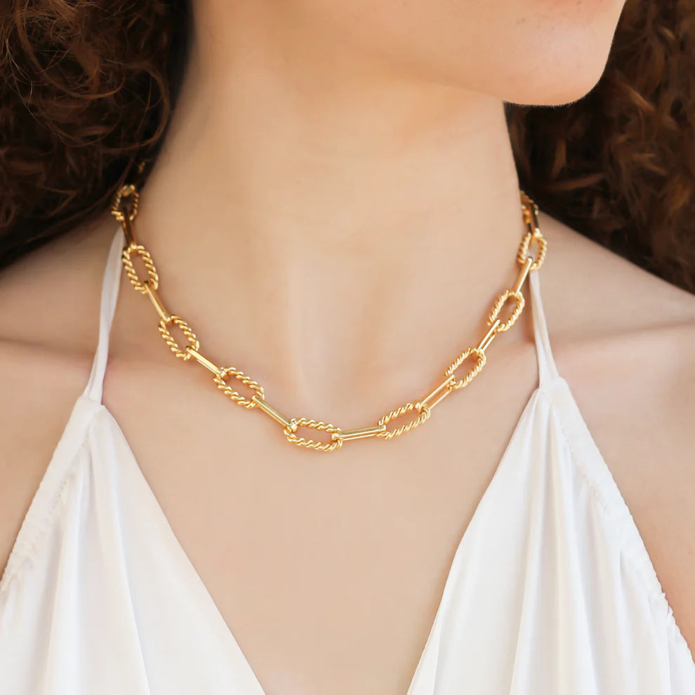 Rope Paperclip Necklace