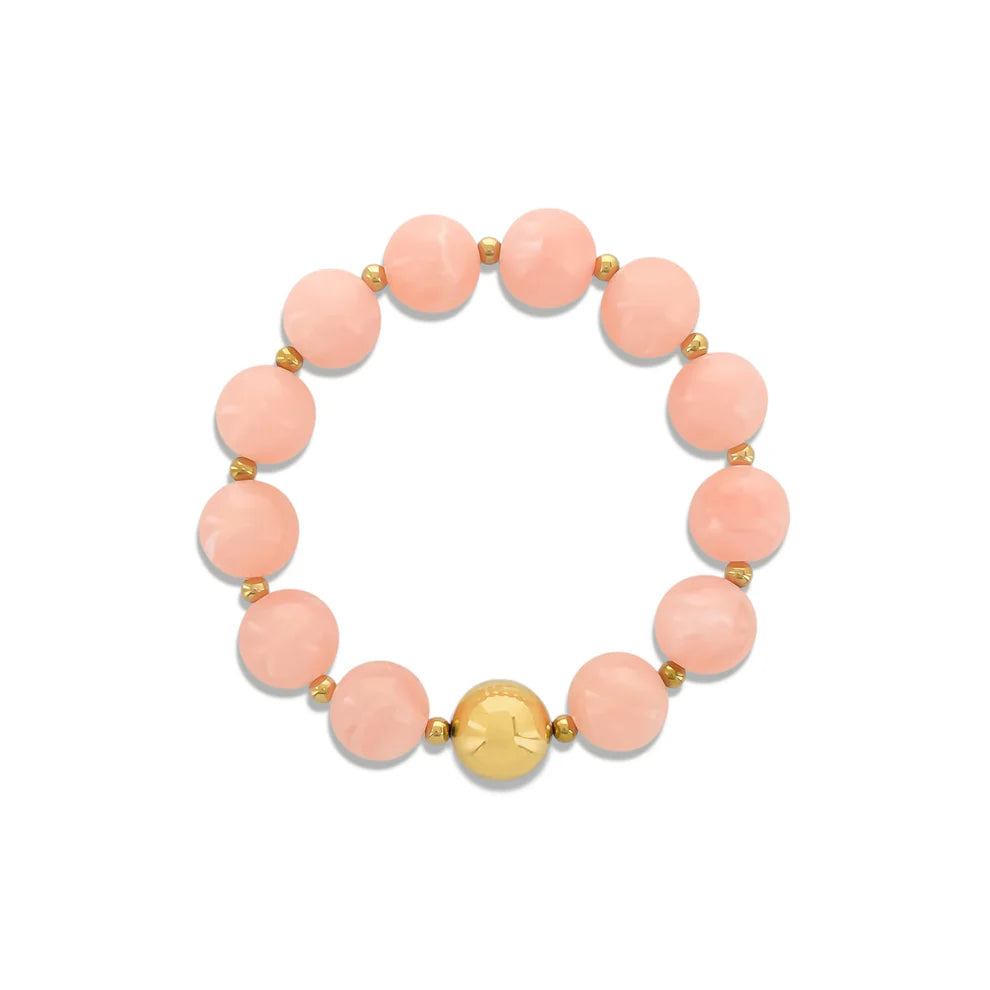 Large Round Resin Bead Bracelet